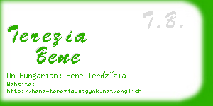terezia bene business card